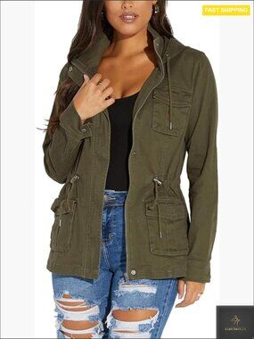 Oversized Camo Shacket Jacket Long Sleeve Zipper Utility Retro Chic Fall
